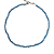 Gargantilha Cristais Azul Cobalto Transparente - CL524 - Imagem 1