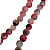 Colar Bolas Ágata Mescladas Verde e Rosa Feminino Pedra Natural - CL561 - Imagem 3