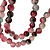 Colar Bolas Ágata Mescladas Verde e Rosa Feminino Pedra Natural - CL561 - Imagem 4