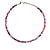 Colar Bolas Ágata Mescladas Verde e Rosa Feminino Pedra Natural - CL561 - Imagem 1