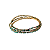 Pulseira de Strass Elástica Dourada Tons de Verde e Furta-Cor 673P - Imagem 1