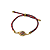 Pulseira Regulável Fio Especial Colorida com Pingente Dourado e Colorido 667P - Imagem 1