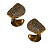 Brinco Semijoia Orgânico Dourado com Zircônias BF1217 - Imagem 1