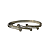 Bracelete de Aço Prata com 6 Círculos de Strass 716P - Imagem 1