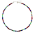 Choker de Cristais Verde Água, Rubi e Dourado com Pedras Naturais Azuis CL600 - Imagem 1