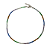 Choker de Cristais Candy   Verde, Azul, Lilás e Branco CL624 - Imagem 1