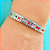 Bracelete de Aço Prata Pontilhado com Zircônias Coloridas - Imagem 1