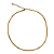 Choker de Aço Fita Dourada CL693 - Imagem 1