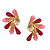 Brinco Leque Rosa BM1431ROSA - Imagem 1