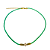 Choker de cristais verde agua com cristal rosê e hematita CL569 - Imagem 1