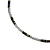 Choker de Cristais Transparentes com Hematita Dourada e Pedras Naturais Brancas e Pretas CL713 - Imagem 2
