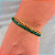 Pulseira de Cristais Jade Transparente com Corrente Dourada 753P - Imagem 3