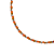 Choker de Cristais Caramelo, Laranja e Lilás CL719 - Imagem 2