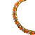 Pulseira de Cristais Caramelo, Laranja e Lilás 760P - Imagem 2