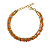 Pulseira de Cristais Caramelo, Laranja e Lilás 760P - Imagem 1