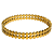 Bracelete de Aço Dourado Pontilhado 764P - Imagem 2