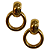 Brinco de Aço Argolinhas Douradas Penduradas BF1263 - Imagem 2