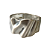 Bracelete Orgânico Fosco Prata 769P - Imagem 1