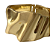 Bracelete Orgânico Fosco Dourado 768P - Imagem 2