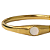 Bracelete de Aço Dourado com Madre Pérola 773P - Imagem 2