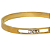 Bracelete de Aço Dourado com Três Cristais 775P - Imagem 2