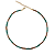 Choker de Cristais Verde-água Escuro e Cobre CL766 - Imagem 1