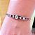 Pulseira de Corrente Prata com Pingente de Cristais 781P - Imagem 1