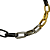 Pulseira de Corrente Dourada, Prata e Ônix - Imagem 4