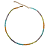 Choker de Cristais Candy Lilás, Laranja, Azul Claro e Amarelo Manteiga CL775 - Imagem 1