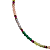 Choker de Cristais Amarelo Manteiga, Rosa Claro, Lilás, Pink, Verde e Hematita Dourada CL776 - Imagem 2