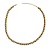 Choker de Pérolas Douradas Foscas CL778 - Imagem 1