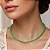Choker Gargantilha de Cristais Verde Menta - Imagem 2