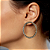Brinco Oval com Strass Branco - Imagem 1