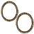 Brinco Oval com Strass Branco - Imagem 2