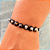 Pulseira de Cristais Marrom Brilhante com Preto 794P - Imagem 2