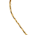Colar 2 em 1 Dourado com Pingente de Resina Rosê CL784 - Imagem 2
