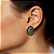 Brinco Gota Pequena Resinada com Cascalho e Strass Hematite BF1291 - Imagem 3