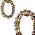 Brinco Pequeno Oval com Strass Branco - Imagem 2