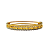 Bracelete de Aço Dourado Colmeia com Zircônias 803P - Imagem 1