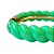 Bracelete de Acrílico Torcido Verde Água 811P - Imagem 2