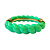 Bracelete de Acrílico Torcido Verde Água 811P - Imagem 1