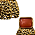 Brinco Médio Dourado com Pedra Rosê Escuro Feminino Elegante BG2112 - Imagem 2