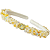 Tiara Bordada Fina de Luxo Branco Amarelo Manteiga com Pérolas T460 - Imagem 2