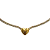 Choker de Aço Dourado com Strass e Pingente de Coração CL811 - Imagem 3
