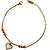 Pulseira de Aço Dourada com Pingente de Coração de Madre Pérola 817P - Imagem 2