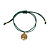 Pulseira Regulável Fio de Seda Verde Esmeralda com Pingente de Árvore da Vida 826P - Imagem 1