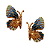 Brinco Grande de Borboleta com Strass verde claro, azul jeans, celeste, marinho, dourado e mostarda BG2176 - Imagem 1