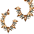 Brinco Médio Meia Argola com Strass Branco e Pérolas Elegante Feminino - Imagem 3