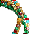 Pulseira Feminina 5 Voltas com Cristais Coloridos e Corrente Ajustável Delicada - Imagem 3