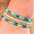 Pulseira Feminina 5 Voltas Colorida com Cristais e Corrente Elegante - Imagem 2
